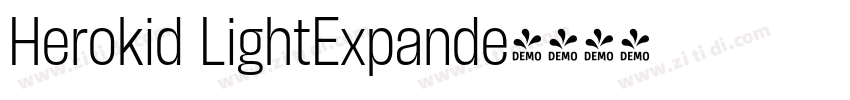 Herokid LightExpande字体转换